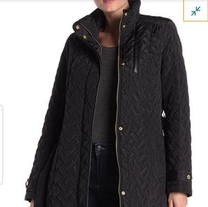 Cole Haan Signature quilted Zip Front Coat